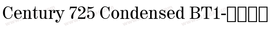 Century 725 Condensed BT1字体转换